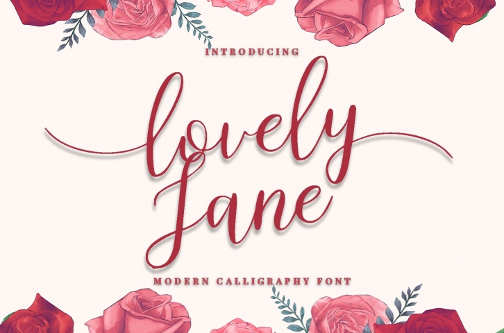 lovely Jane||Modern calligraphy font Font Download