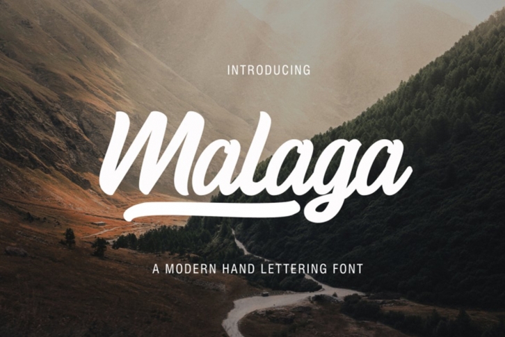 Malaga Script Font Download