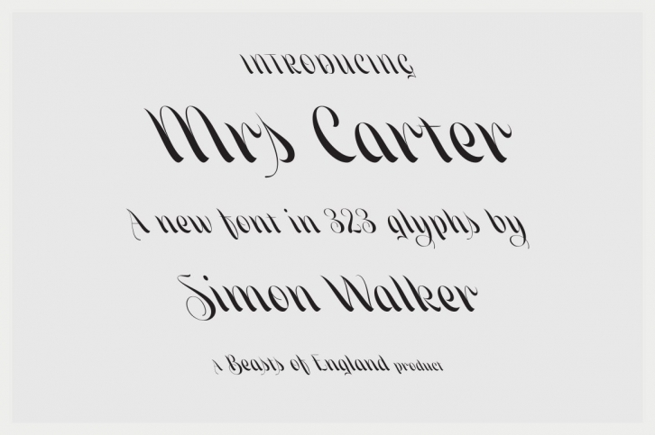Mrs Carter Font Download