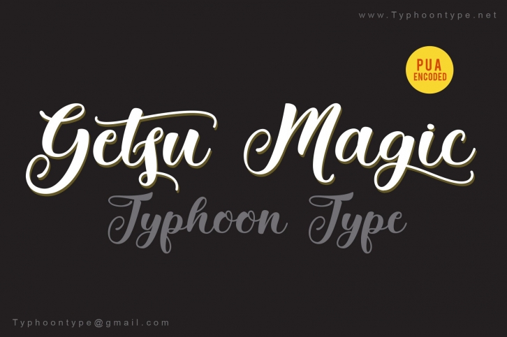 Getsu Magic font Font Download