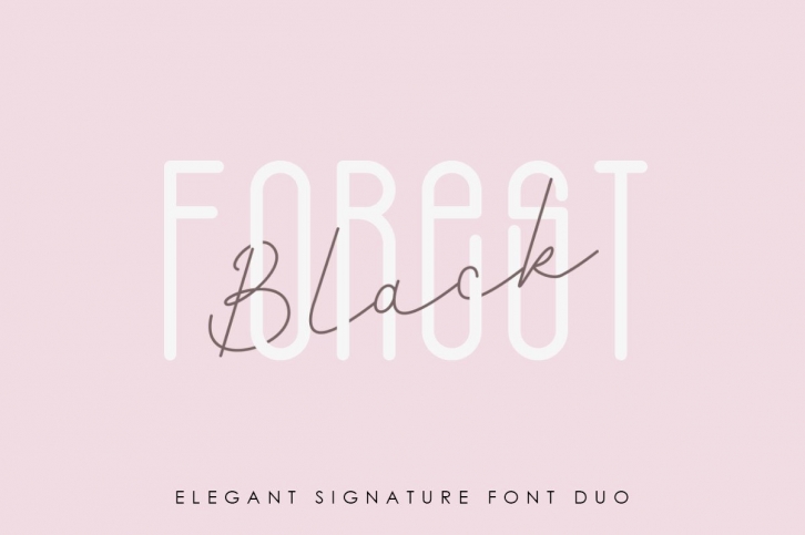 Black Forest l Elegant Duo Font Download