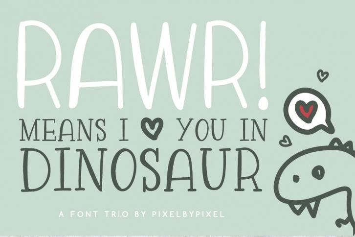 Rawr Sans Serif Trio Font Download