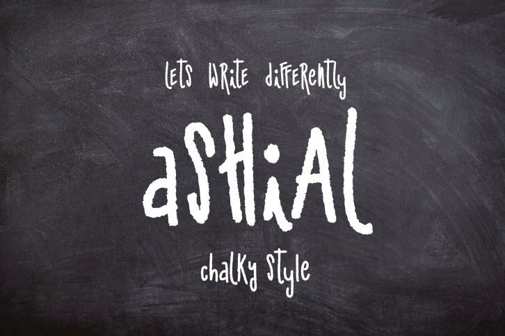Ashial-Chalky style 50% off Font Download
