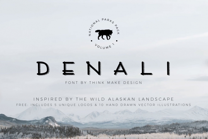 Denali, Illustrations,  Logos! Font Download