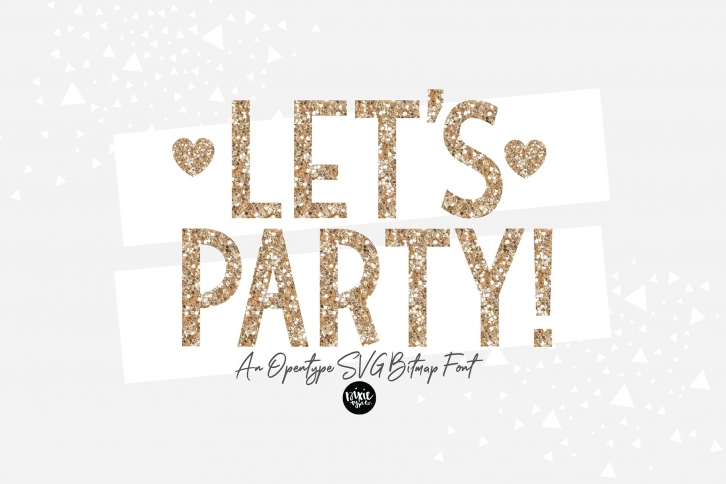 LET'S PARTY OpenType SVG Bitmap Font Download