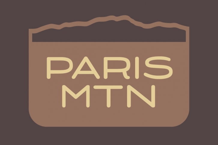 Paris Mountain Typeface Font Download