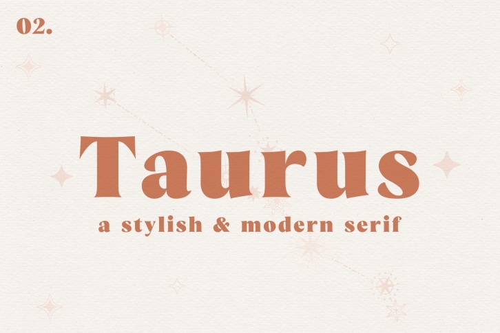 Taurus // A Stylish  Modern Serif Font Download