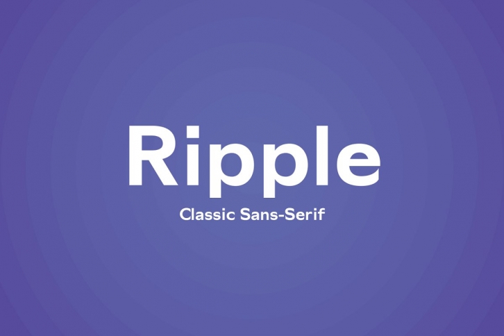 Ripple- Classic Sans Serif Font Download