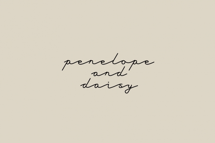 Penelope and Daisy Font Download