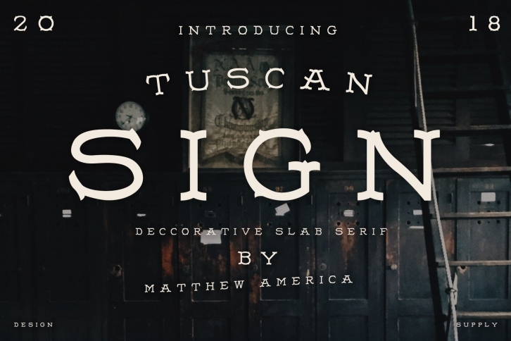 Tuscan Sign Font Download