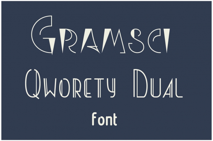 Gramsci and Qworety font Font Download