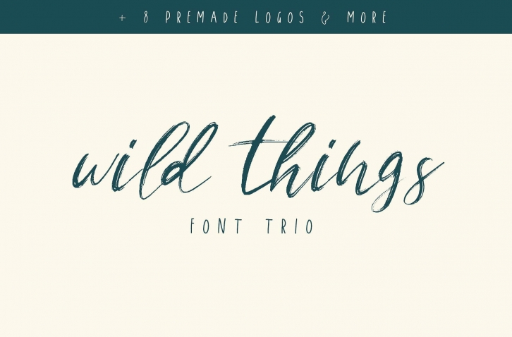 Wild Things Trio + Extras Font Download