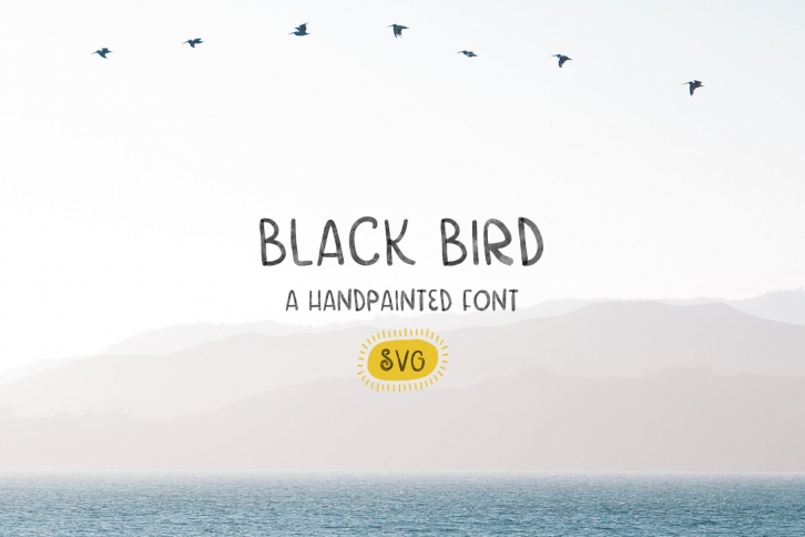 Black Bird a Handwritten Font Download