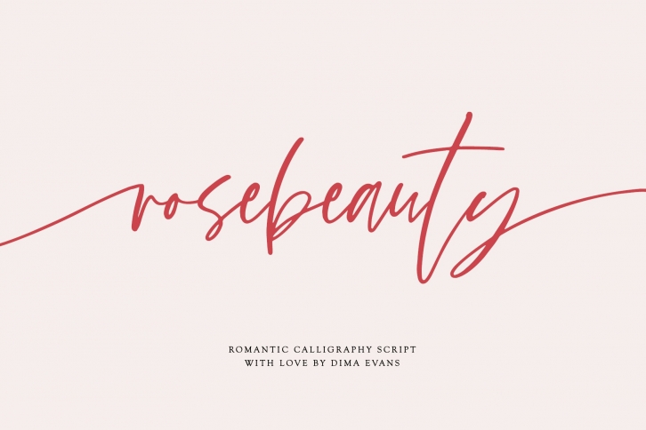 Rosebeauty / with Swashes Font Download