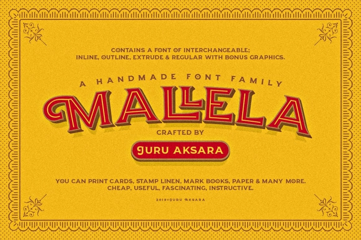 Mallela Typeface + BONUS Font Download