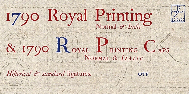 1790 Royal Printing OTF Font Download