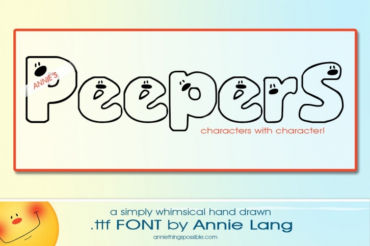 Annie's Peepers Font Download