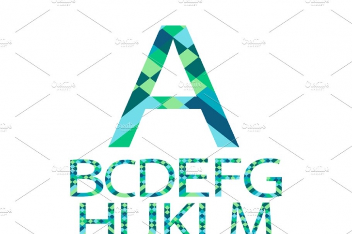 Alphabet paper vector Font Download