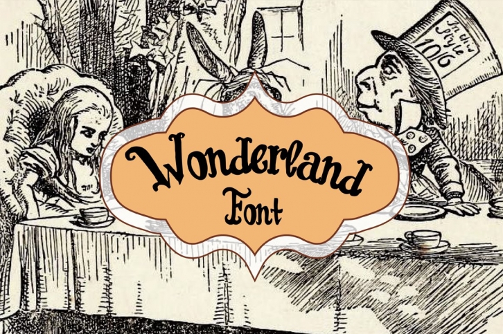 Wonderland script. Font Download