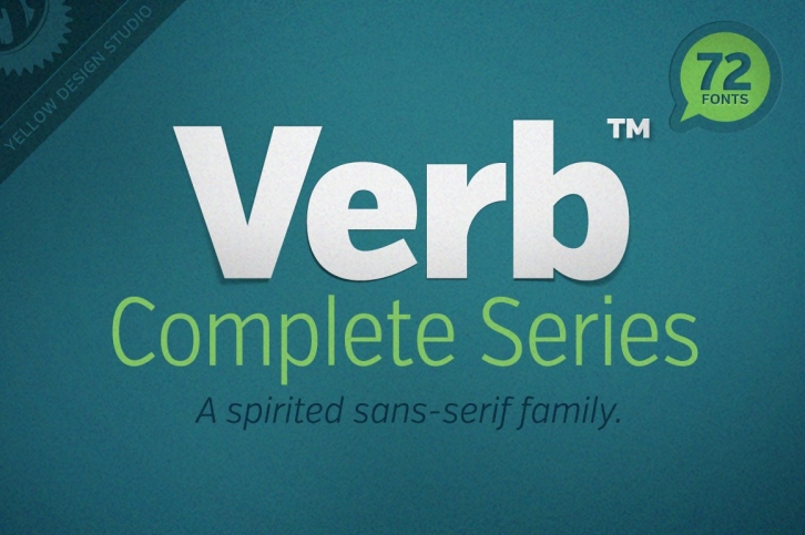 Verb Complete Series (72) Font Download