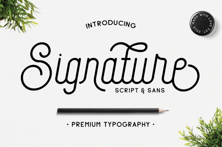 Signature Script  Sans Font Download