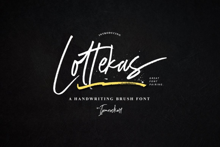 Lottekas Brush Font Download