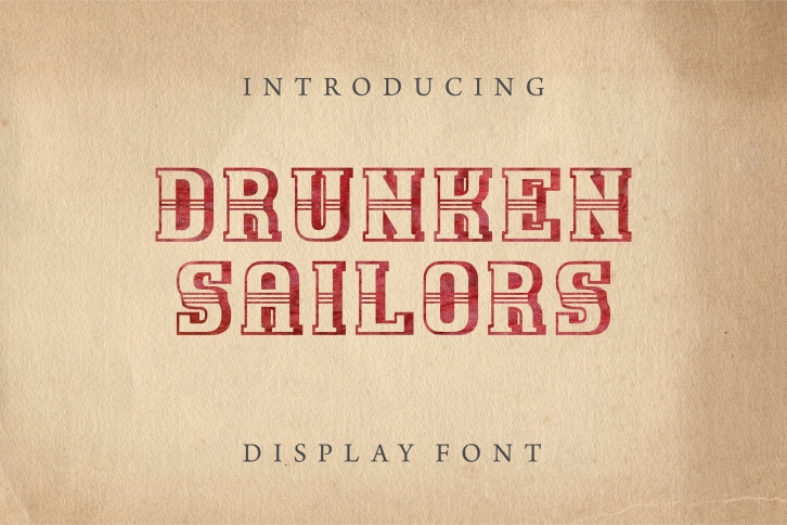 Drunken Sailors Display Font Download