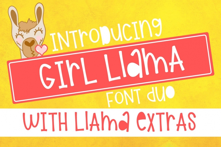 Girl Llama Font Download