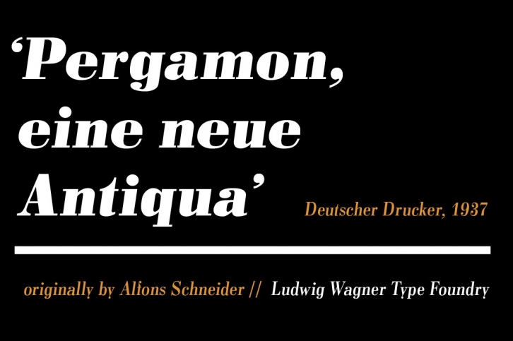 Pergamon Demi Italic Font Download