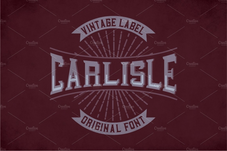 Carlisle Label Typeface Font Download