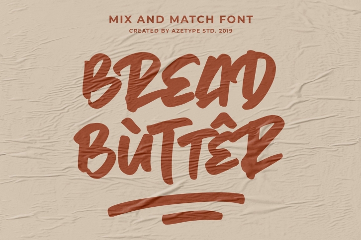 Bread Butter • Mix  Match Font Download
