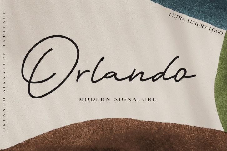 Orlando Signature + Extra Logo Font Download