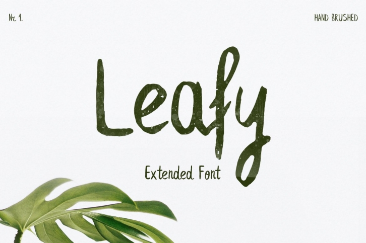 Leafy Extended Brush Font Download