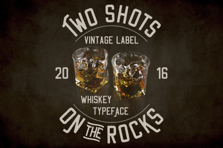 Two Shots On The Rocks Font Download