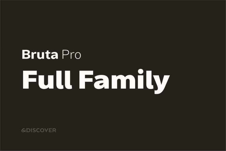 Bruta Pro Full Family Font Download