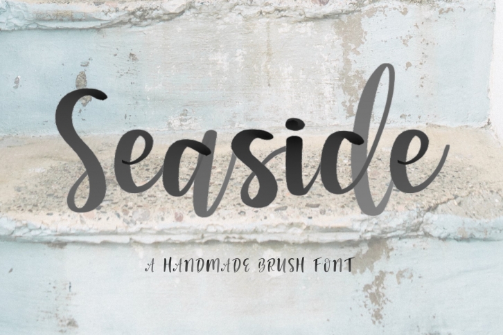 Seaside + Watercolor SVG Font Download
