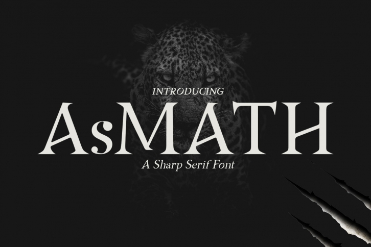 Asmath a Sharp Serif Font Download