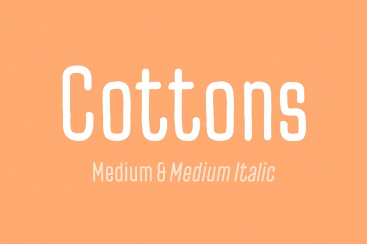 Cottons Medium  Medium Italic Font Download