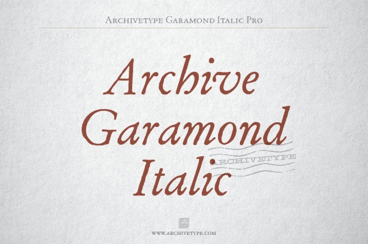 Archive Garamond Italic Pro Font Download