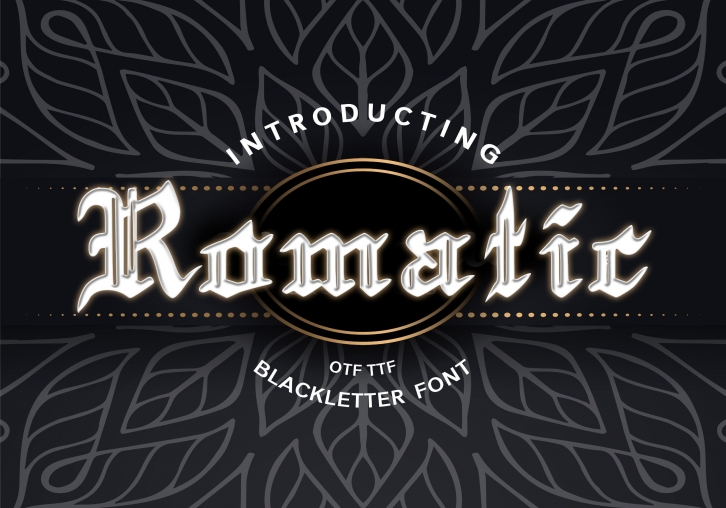 Romatic Blackletter Font Download