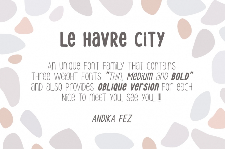 Le Havre City Font Download