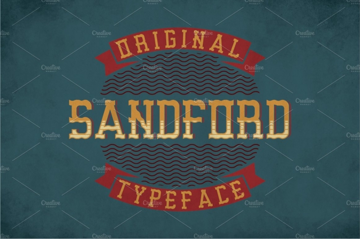 Sandford Vintage Label Typeface Font Download