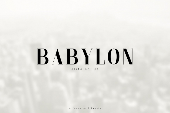 Babylon. Pack of 6 fonts Font Download