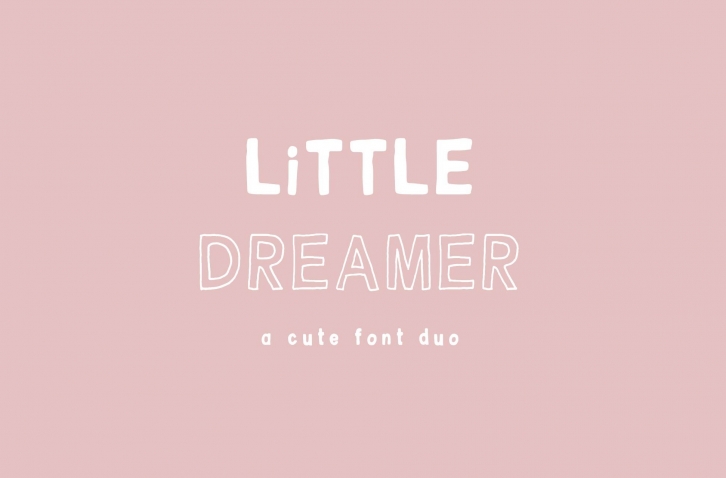 Little Dreamer Duo Font Download