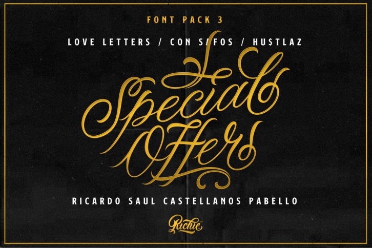 Special Offer x Pack 3 Font Download
