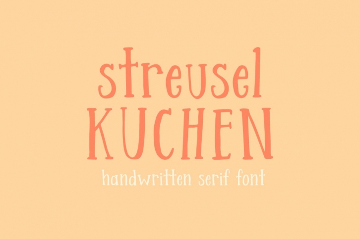 Streusel Kuchen Handwritten Serif Font Download