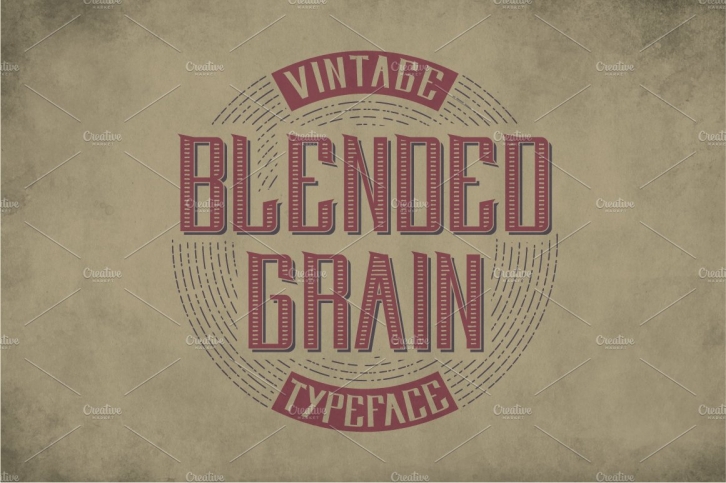Blendedgrain Vintage Label Typeface Font Download
