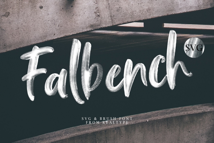 Falbench SVG  Brush Font Download