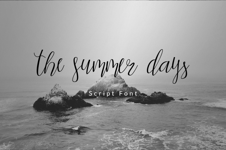 the summer days Font Download
