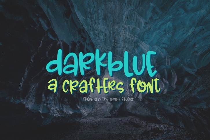 Dark Blue Font Download